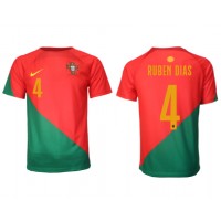 Fotbalové Dres Portugalsko Ruben Dias #4 Domácí MS 2022 Krátký Rukáv